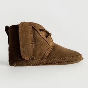 UGG Baby Neumel II‎ Chestnut Suede Boots Soft Sole Size 4 (12 - 14 months) EUC